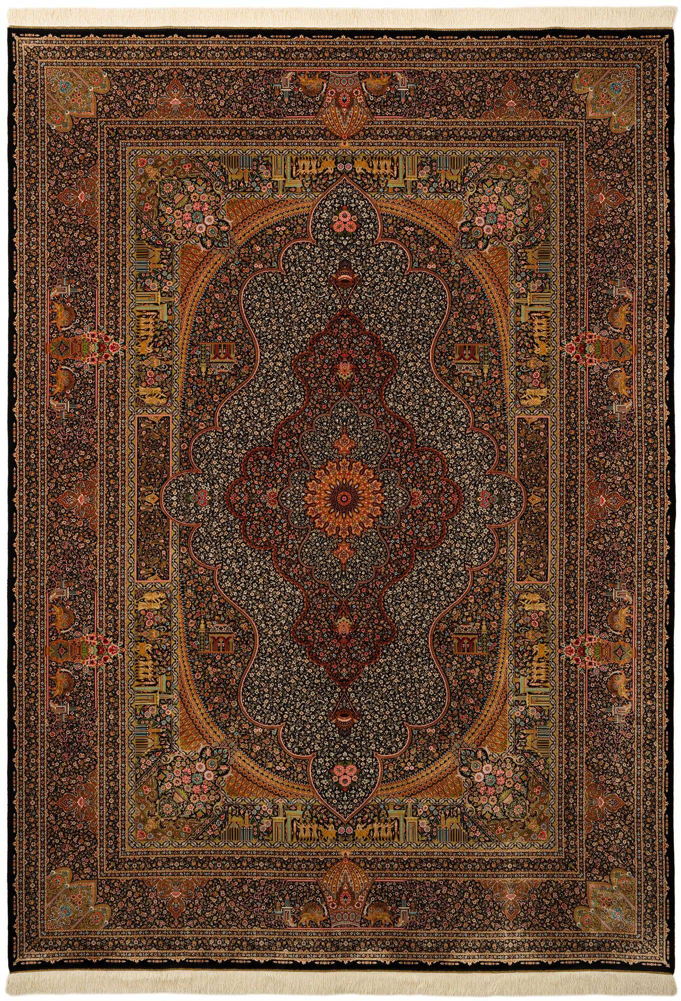 245cm x 345cm Ghom Design Alfombra