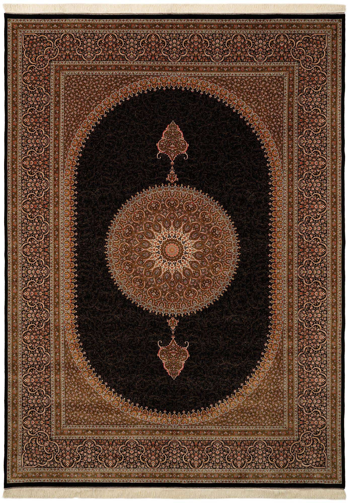8' 1 x 11' 3 Ghom Design Rug