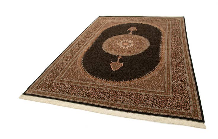 Detail image of 8' 1 x 11' 3 Ghom Design Rug