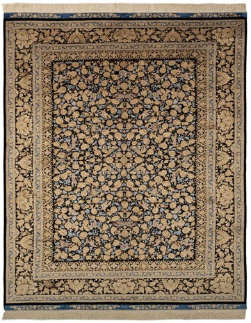 5' 8 x 9' 1 Ghom Design Rug