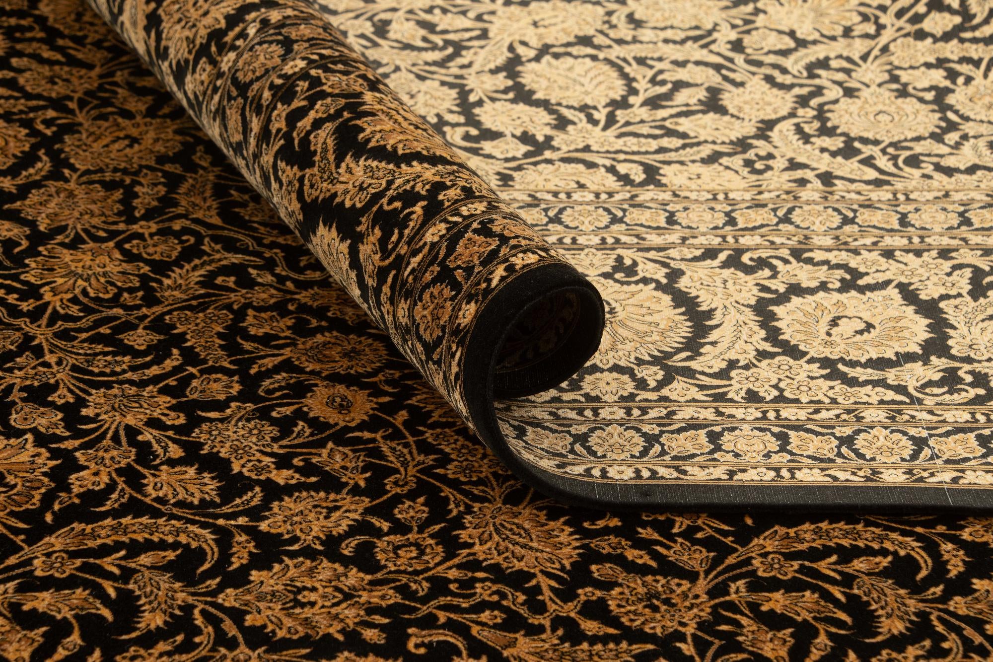 6' 5 x 9' 10 Ghom Design Rug