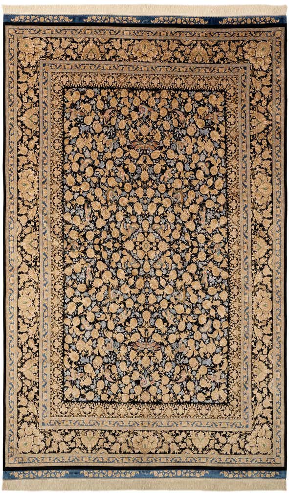 5' 8 x 9' 1 Ghom Design Rug