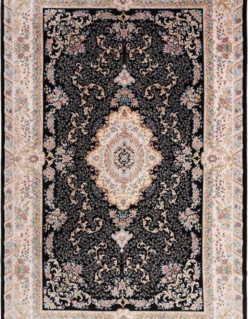 5' 11 x 9' 2 Ghom Design Rug