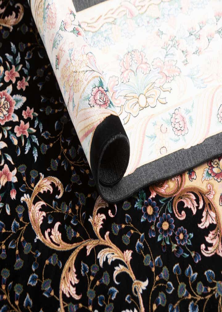 5' 11 x 9' 2 Ghom Design Rug