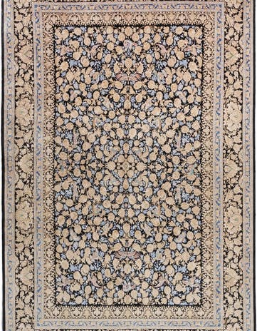5' 11 x 9' 2 Ghom Design Rug