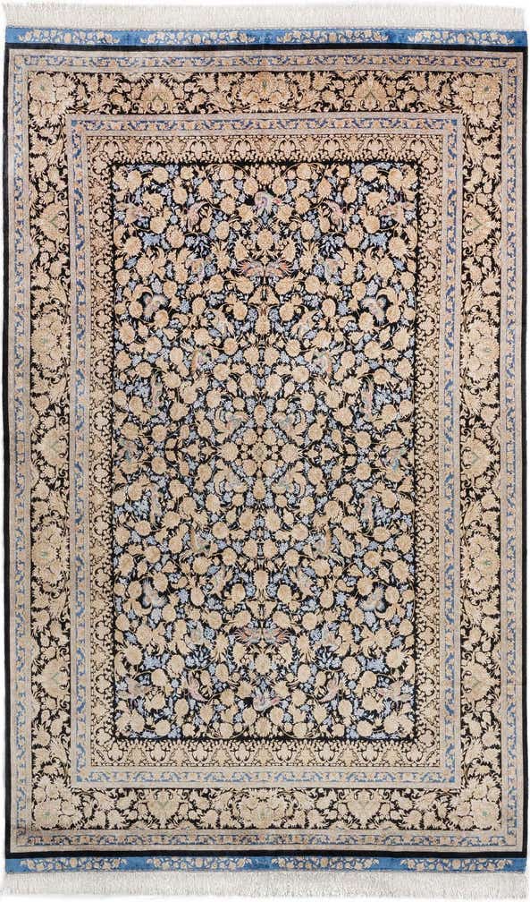 5' 11 x 9' 2 Ghom Design Rug