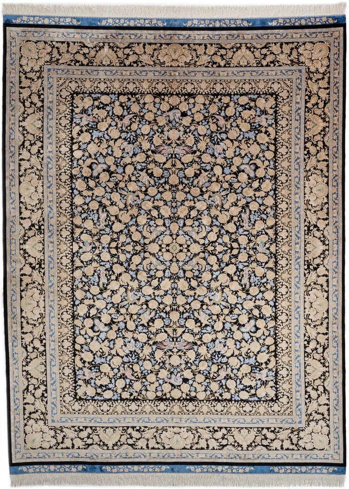 7' 1 x 9' 10 Ghom Design Rug