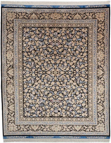 7' 1 x 9' 10 Ghom Design Rug