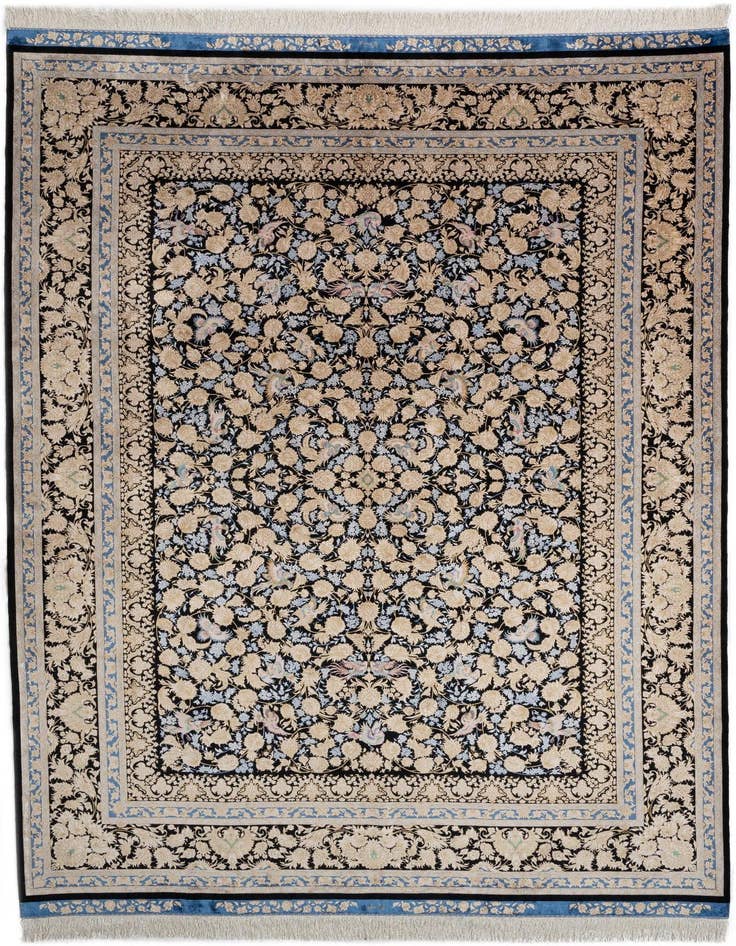 Detail image of 7' 1 x 9' 10 Ghom Design Rug