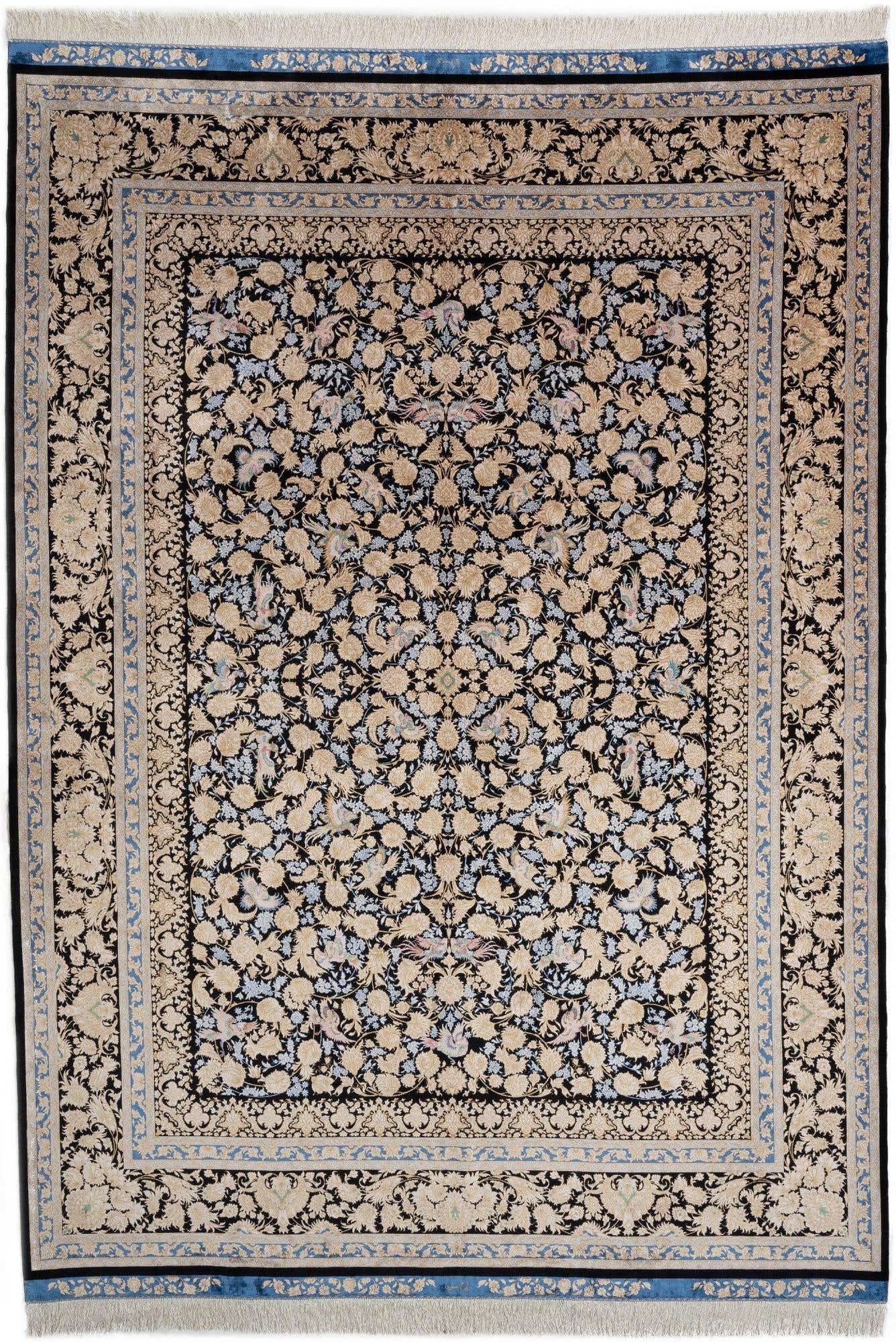 7' 1 x 9' 10 Ghom Design Rug