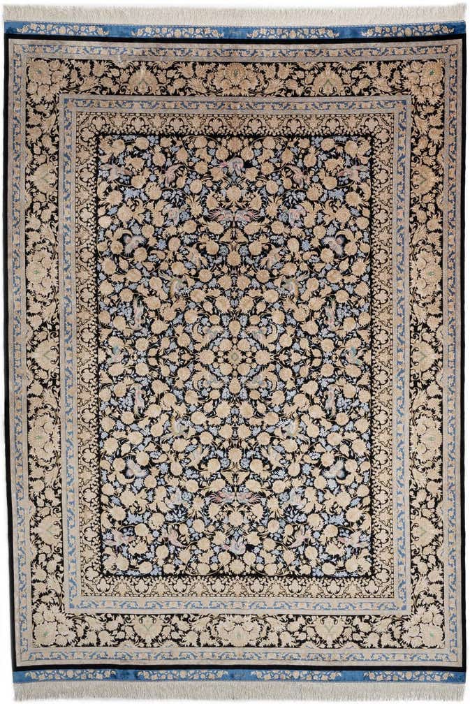 7' 1 x 9' 10 Ghom Design Rug
