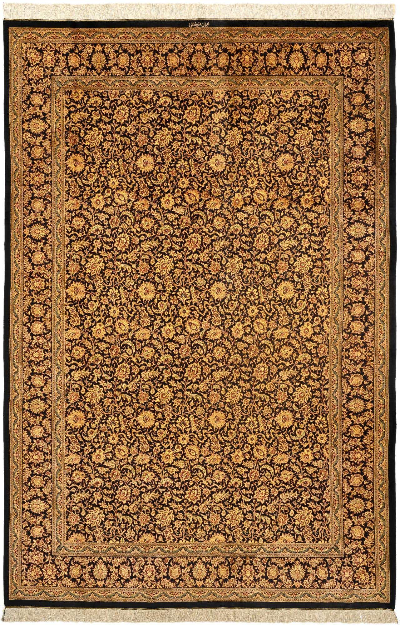 6' 4 x 9' 9 Ghom Rug