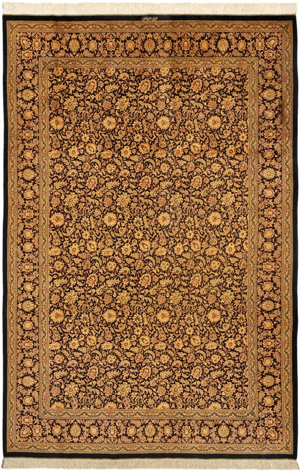 Detail image of 6' 4 x 9' 9 Ghom Rug
