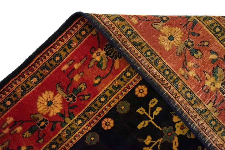 6' 1 x 9' 5 Hand Knotted Ghom Persian Wool Rug