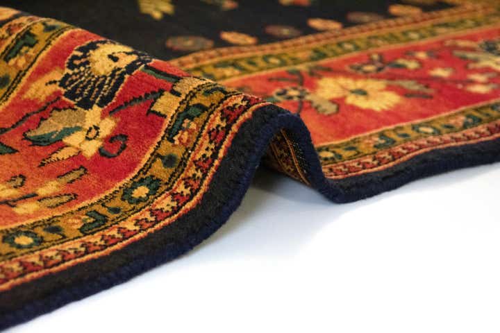 6' 1 x 9' 5 Hand Knotted Ghom Persian Wool Rug