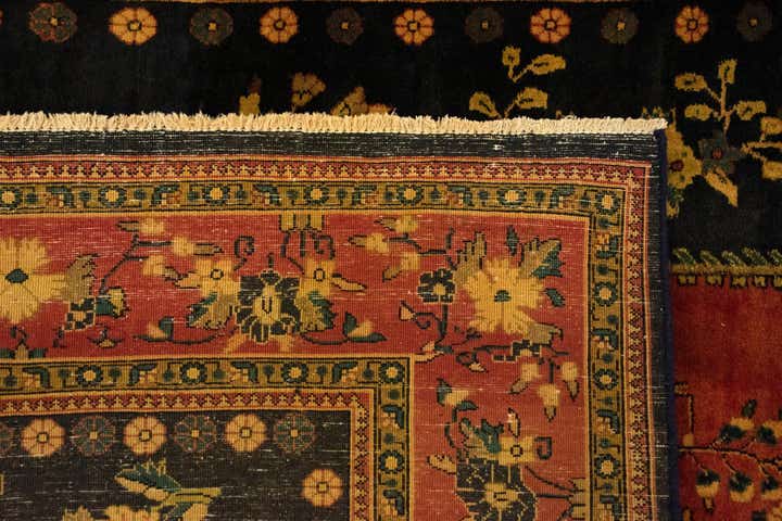 6' 1 x 9' 5 Hand Knotted Ghom Persian Wool Rug
