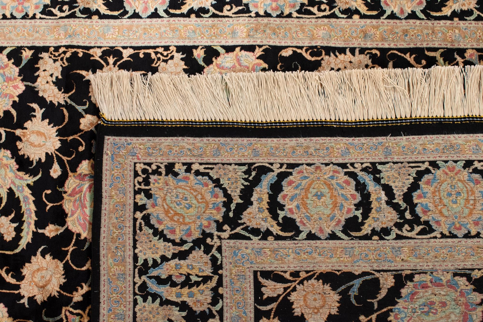 4' 4 x 6' 7 Ghom Silk Rug