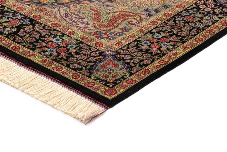 Detail image of 3' 3 x 4' 10 Ghom Silk Rug