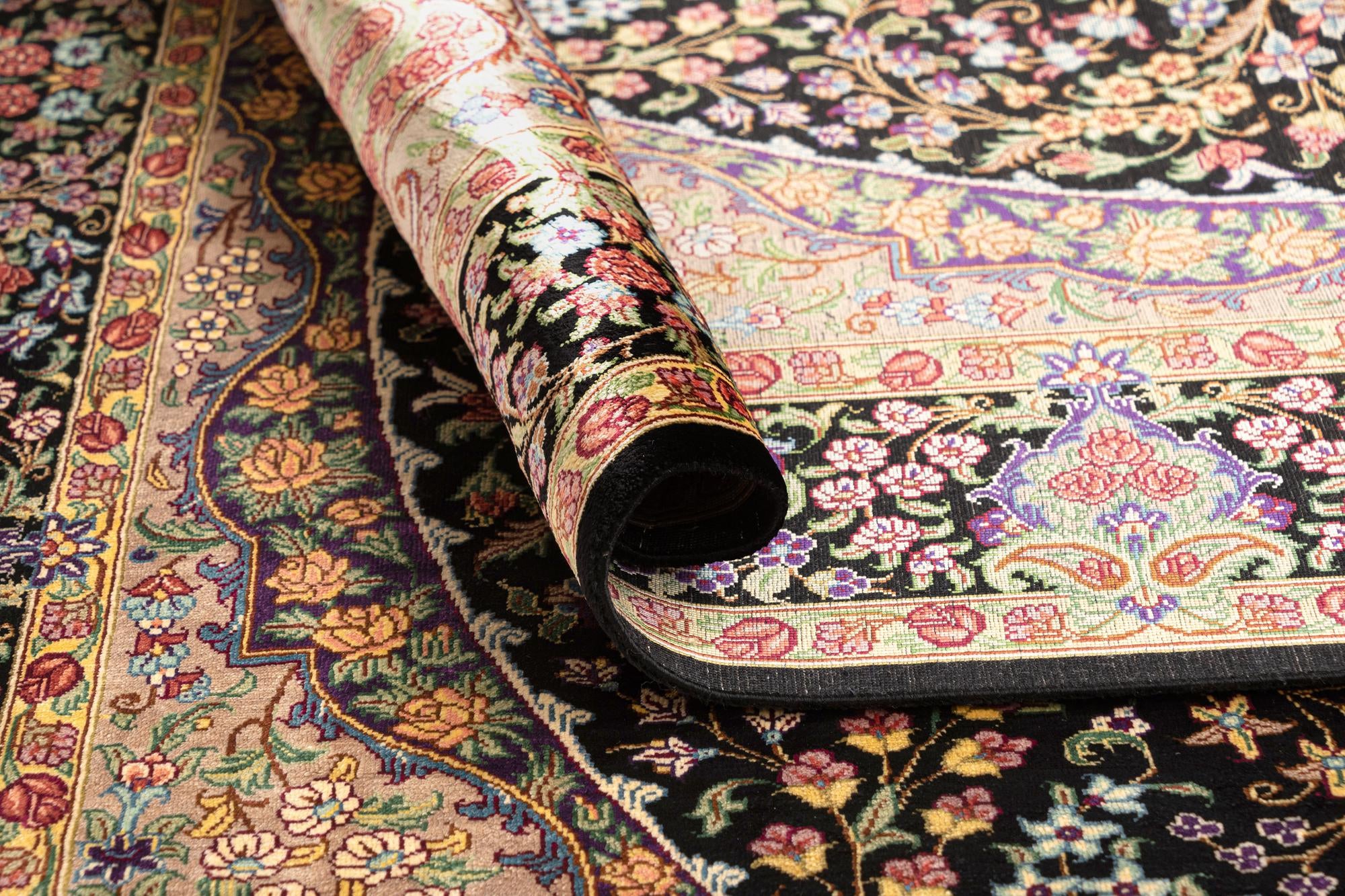 3' 3 x 4' 10 Ghom Silk Rug