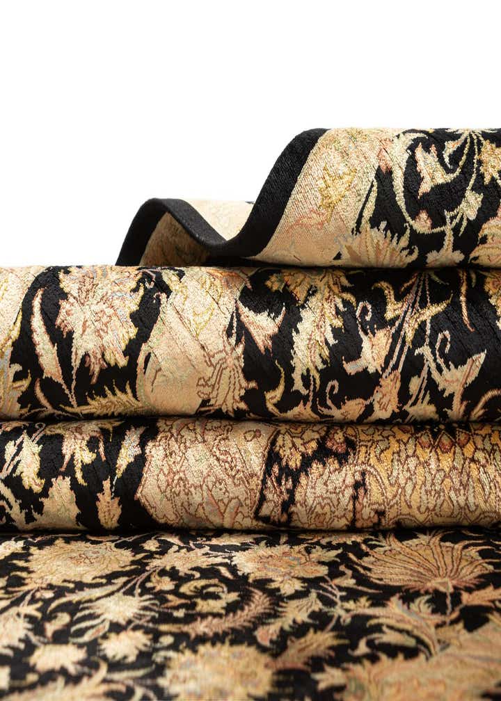 3' 5 x 5' 1 Ghom Silk Rug