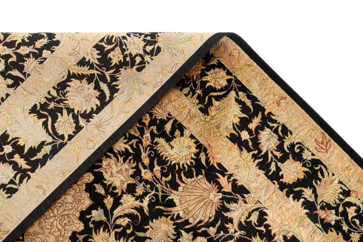 3' 5 x 5' 1 Ghom Silk Rug