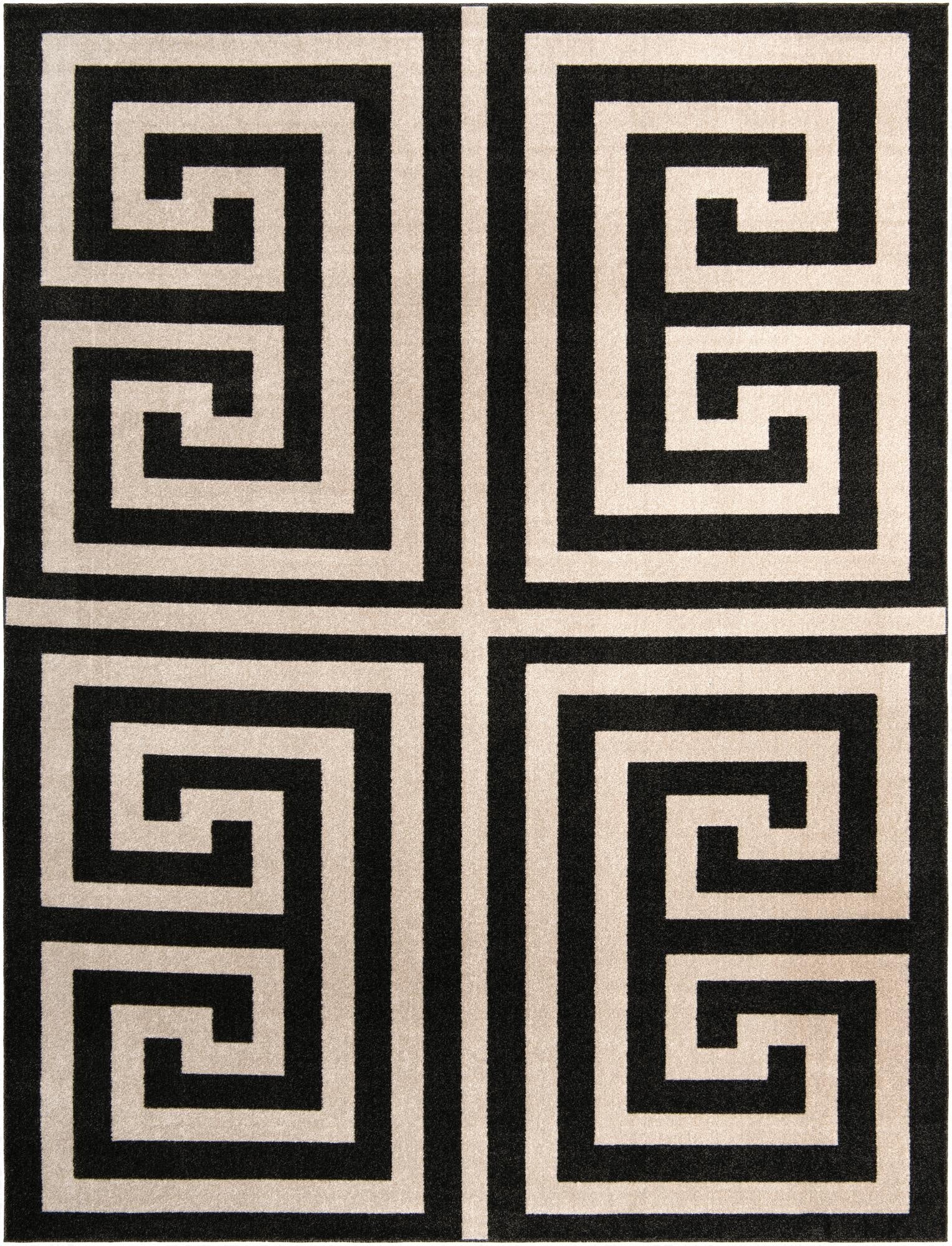 9' x 12' Greek Key Rug