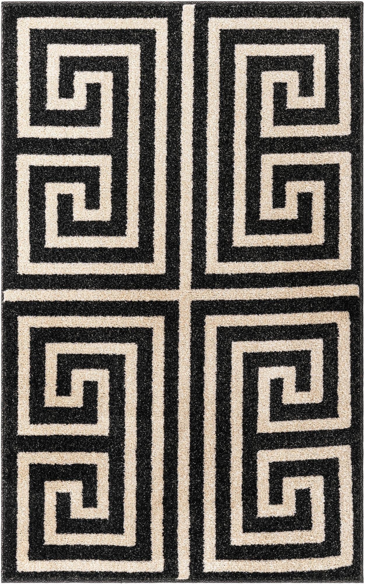 3' x 5' 3 Greek Key Rug
