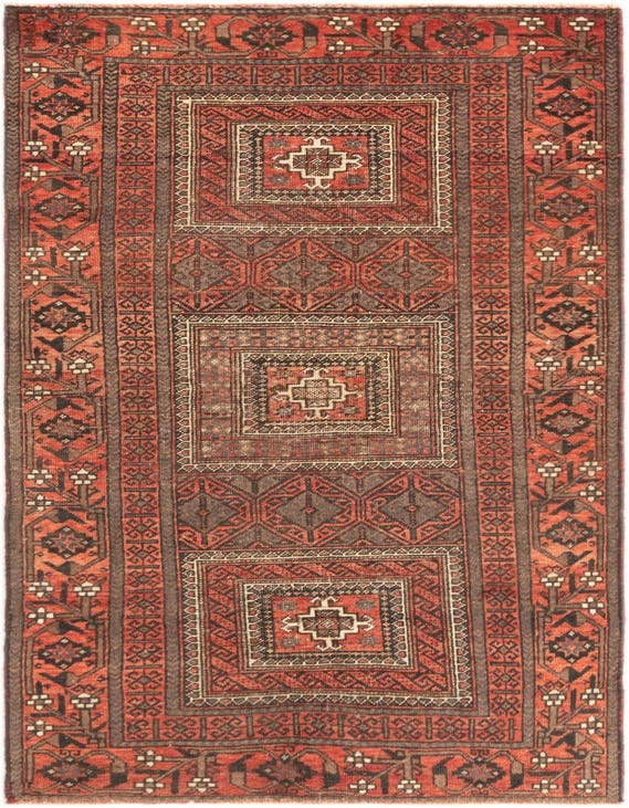 Detail image of 2' 9 x 5' 9 Hamedan Rug
