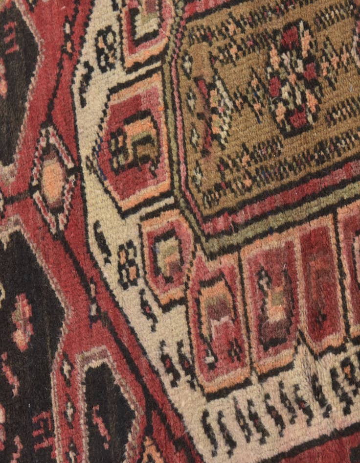 Detail image of 4' x 6' 6 Hand Knotted Hamedan Persian Wool Rug