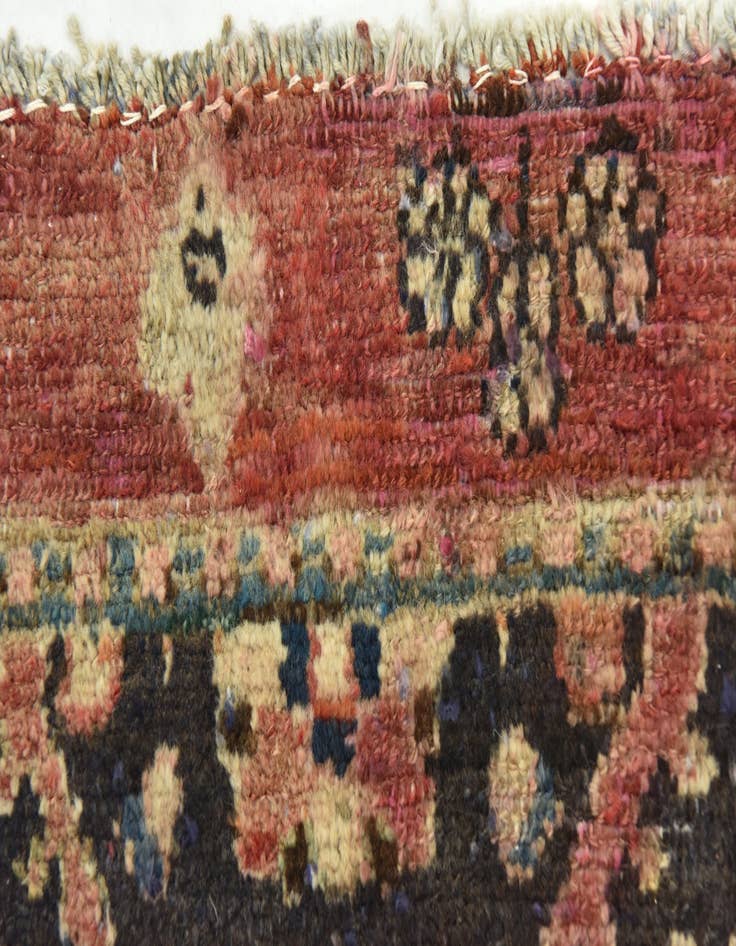 Detail image of 2' 9 x 4' 3 Hand Knotted Hamedan Persian Wool Rug