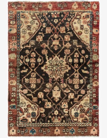 85cm x 130cm anudado a mano Hamedan Alfombra Persa Lana