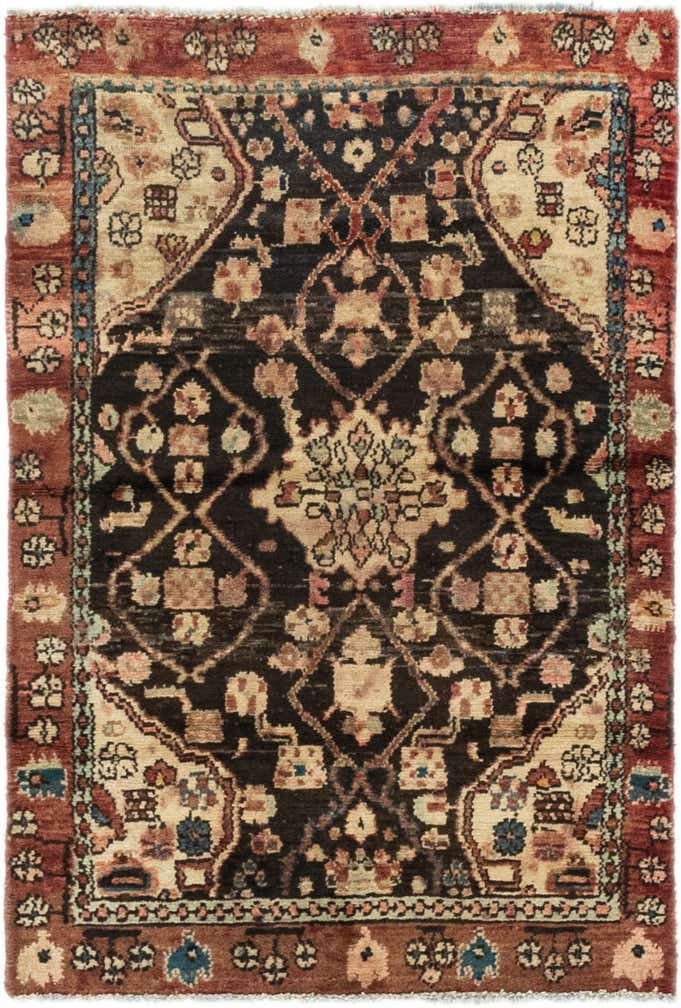 85cm x 130cm anudado a mano Hamedan Alfombra Persa Lana