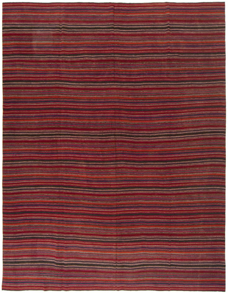 Detail image of 8' 4 x 10' 2 Hand Knotted Harssin Kilim Persian Rug