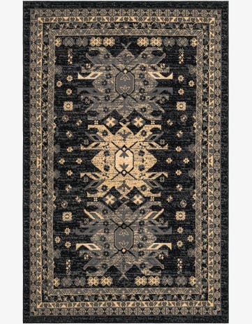 Black Heris Rug
