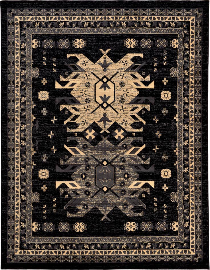 Detail image of 7' 10 x 10' Heriz Design Rug