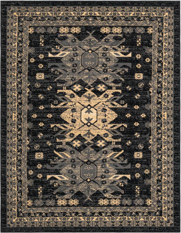 Detail image of 5' 3 x 8' Heriz Design Rug