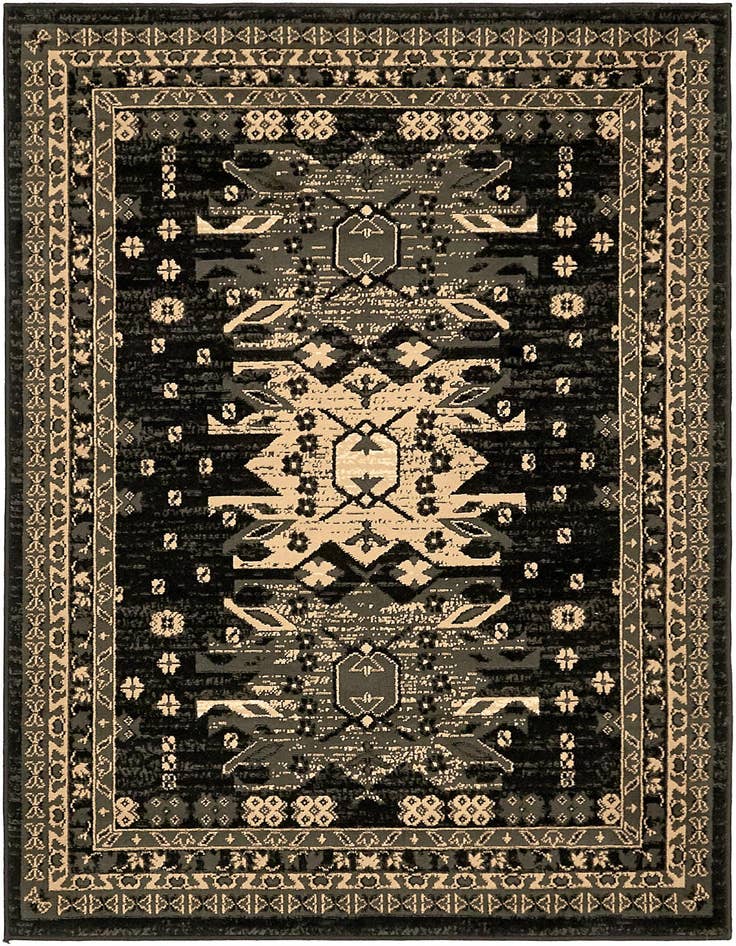 Detail image of 4' x 6' Heriz Design Rug