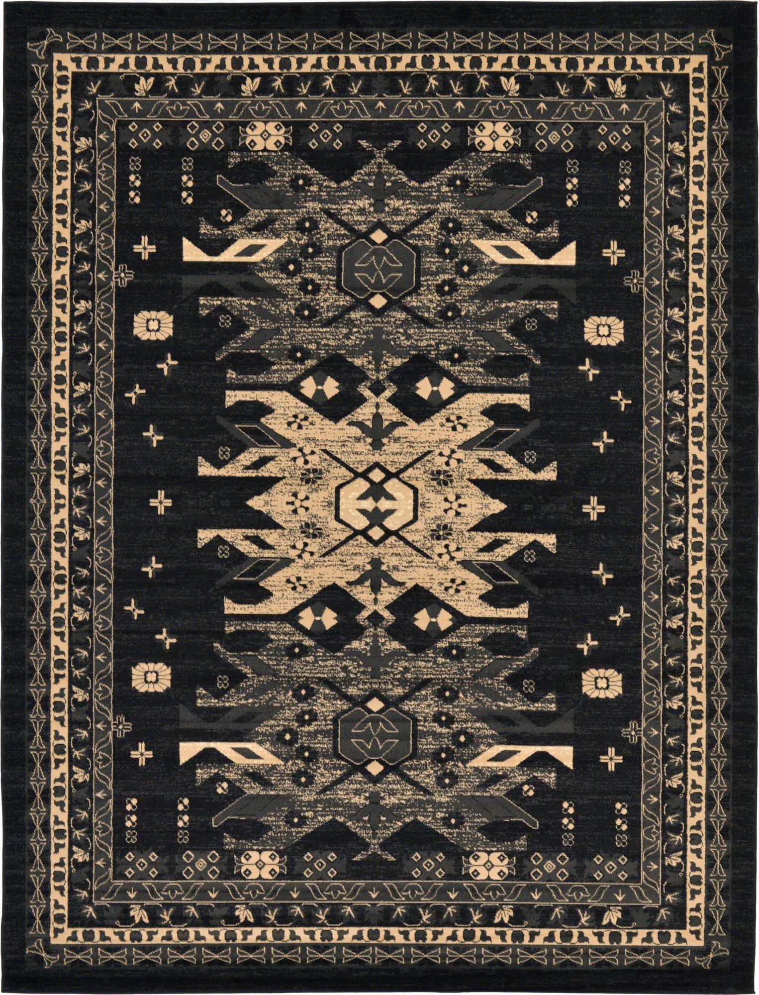 Primary image 9' x 12' Heriz Design Rug