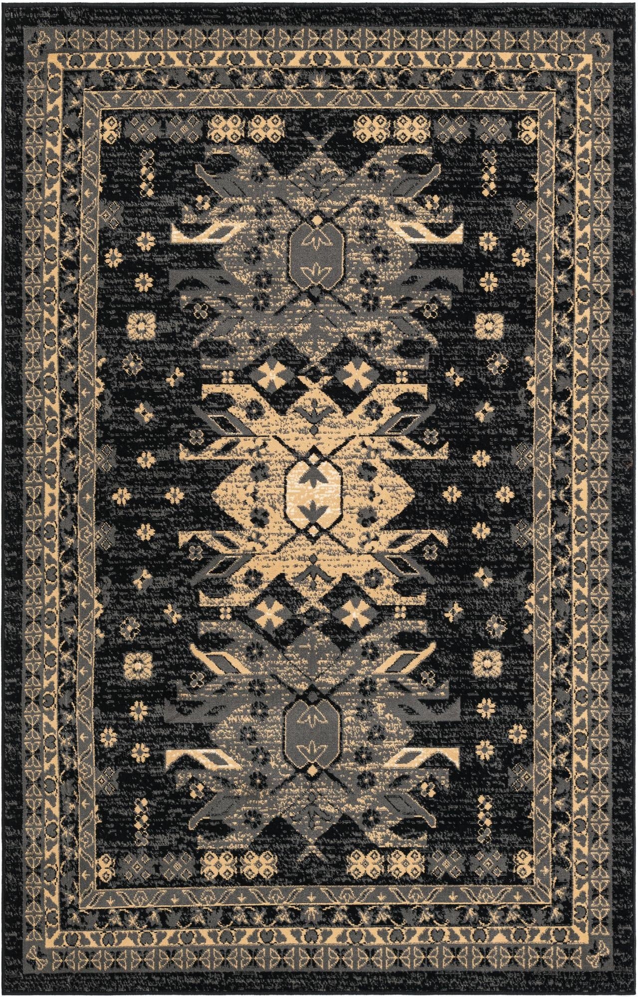 5' 3 x 8' Heriz Design Rug