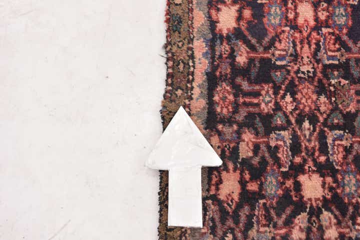 4' 10 x 7' 5 Hand Knotted Hossainabad Persian Wool Rug