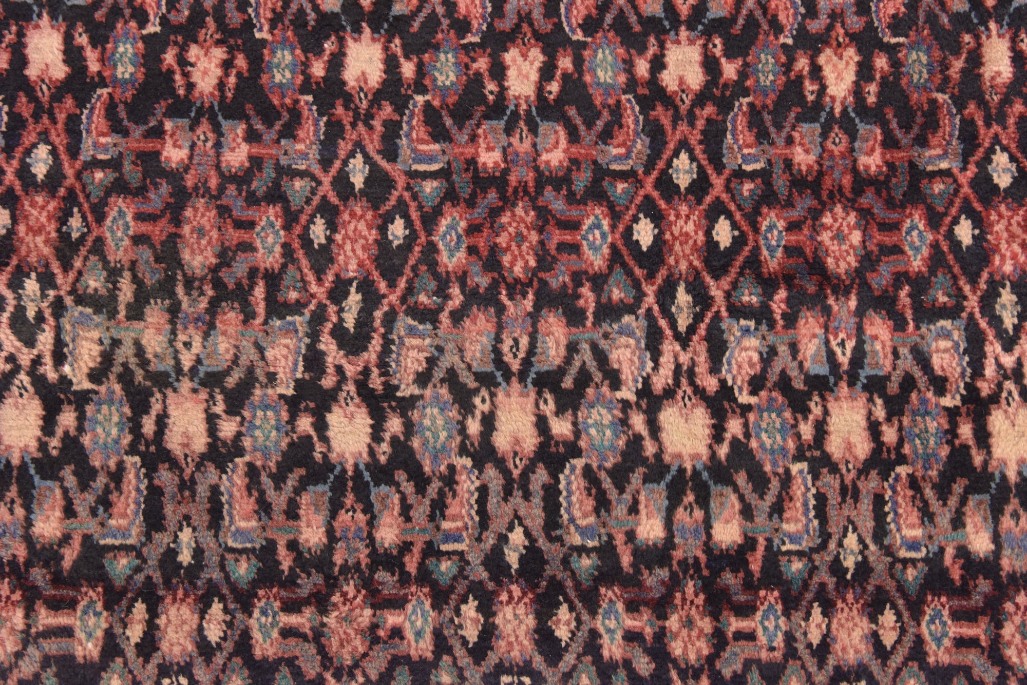 4' 10 x 7' 5 Hand Knotted Hossainabad Persian Wool Rug