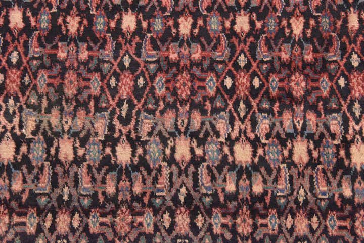 4' 10 x 7' 5 Hand Knotted Hossainabad Persian Wool Rug