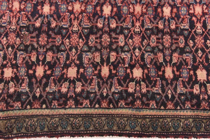 Detail image of 4' 10 x 7' 5 Hand Knotted Hossainabad Persian Wool Rug