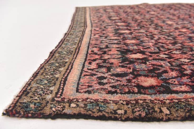 Detail image of 4' 10 x 7' 5 Hand Knotted Hossainabad Persian Wool Rug
