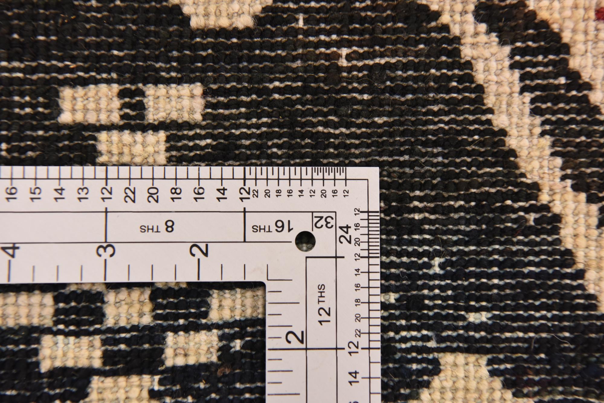 6' 2 x 9' 8 Hand Knotted Ikat Rug