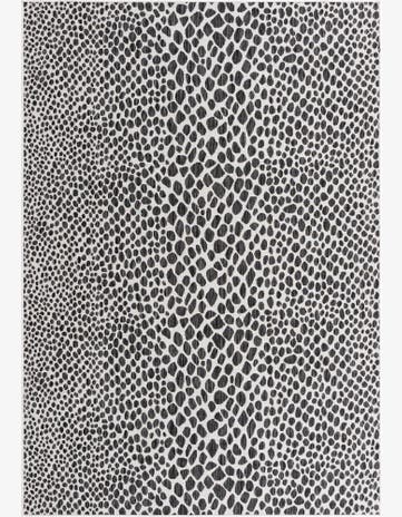 Black Easy-Clean Jill Zarin Cape Town Indoor / Outdoor Rug