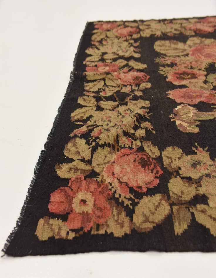 Detail image of 6' 2 x 13' 7 Hand Knotted Karabakh Wool Rug