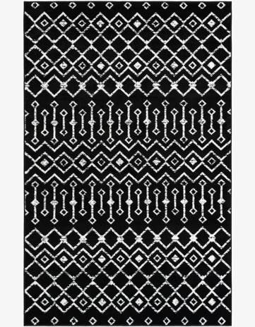 Black Kasbah Trellis Rug