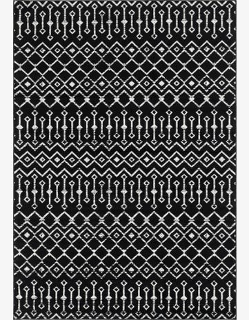 Black Kasbah Trellis Rug