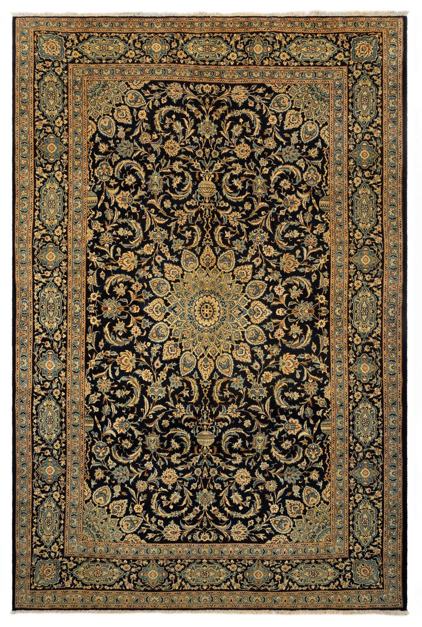 7' 10 x 11' 9 Kashan Wool Rug